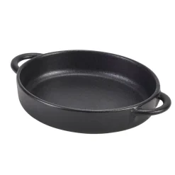 Barstuff Runde Schale Forge Steingut Gusseisen-Optik – 14,5 x 13 x 3 cm (6 Stk.)