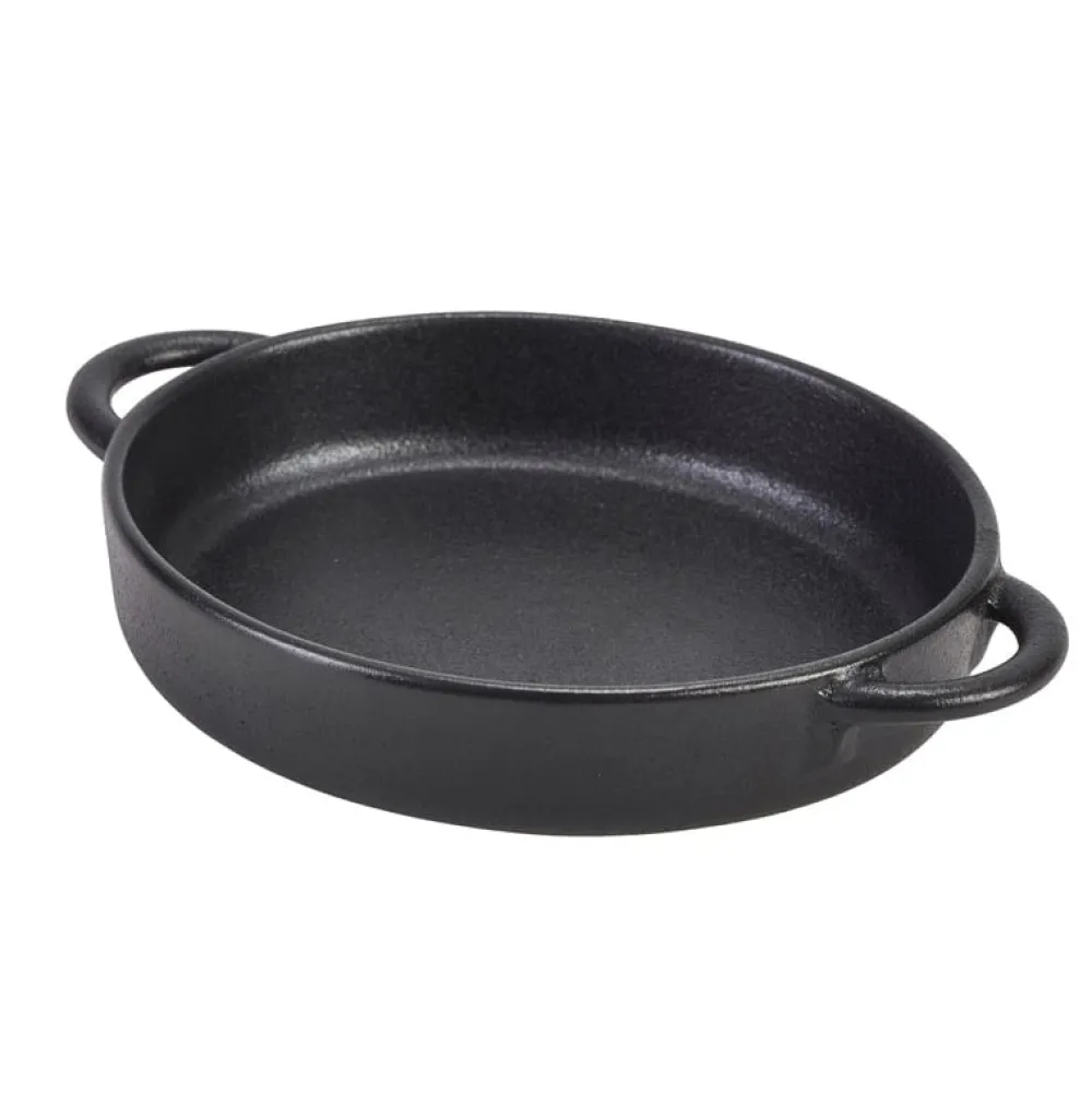 Barstuff Runde Schale Forge Steingut Gusseisen-Optik – 14,5 x 13 x 3 cm (6 Stk.)