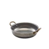 Barstuff Runde Schale mit Henkeln, Edelstahl vintage - 15,5 x 4 cm (6 Stk.)