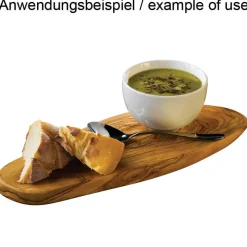 Barstuff Rustikale Platte aus Olivenholz - ca. 26x13cm