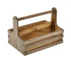 Barstuff Rustikaler Table Caddy, Holz - 24,5x16,5x18cm