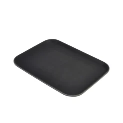 Barstuff Rutschfestes Tablett, rechteckig, PP schwarz - 38,1x50,8cm