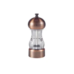 Barstuff Salz-/Pfeffermühle, Acryl, transparent, antik-kupferfarben - 14cm