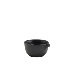 Barstuff Saucenschale mit Ausgusstülle Forge Steingut Gusseisen-Optik – 120 ml (6 Stk.)