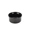 Barstuff Schale / Auflaufform Steingut schwarz - 90ml / 8cm (12 Stk.)