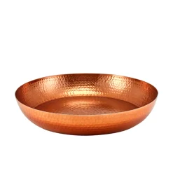 Barstuff Schale aus gehämmertem Aluminium, kupferfarben - 44 cm