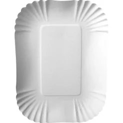 Barstuff Schale eckig, Pappe pure weiß - 13,0x17,5x3,0cm (250 Stk.)