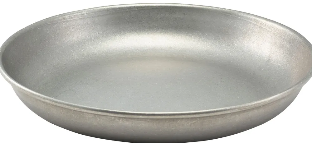 Barstuff Schale, Edelstahl vintage, stapelbar - 26,0x3,7cm
