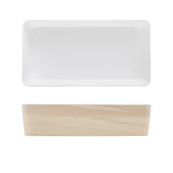 Barstuff Schale für Bento-Box Tokyo, Melamin, 34,8x18x7,8cm - Holzoptik (3 Stk.)