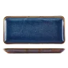 Barstuff Schmale rechteckige Platte Terra Aqua Blue – 36 × 16,5 cm (3 Stk.)