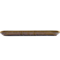 Barstuff Schmale rechteckige Platte Terra Aqua Blue – 27 × 12,5 cm (6 Stk.)