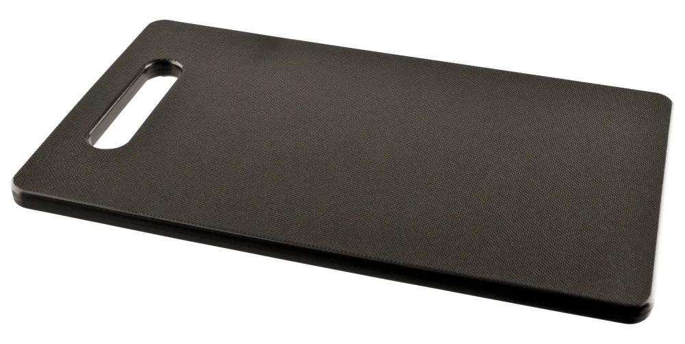Barstuff Schneidebrett mit Griff, Polyethylen schwarz - 25x15x1cm
