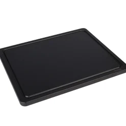 Barstuff Schneidebrett mit Saftrille, HDPE schwarz - 32,5x26,5x1,4cm