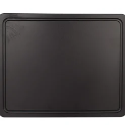 Barstuff Schneidebrett mit Saftrille, HDPE schwarz - 32,5x26,5x1,4cm