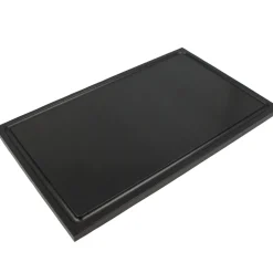 Barstuff Schneidebrett mit Saftrille, HDPE schwarz - 49,5x29,5cm