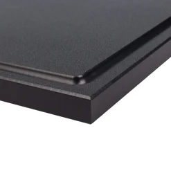 Barstuff Schneidebrett mit Saftrille, HDPE schwarz - 49,5x29,5cm
