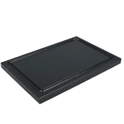 Barstuff Schneidebrett mit Saftrille, HDPE schwarz - 29,5x19,5cm