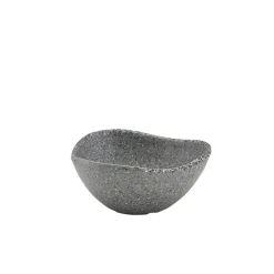 Barstuff Schüssel, dreieckig, Melamin, Granitoptik grau - 70ml / 7,5cm (24 Stk.)