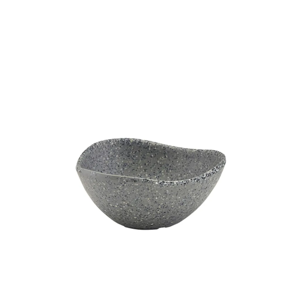 Barstuff Schüssel, dreieckig, Melamin, Granitoptik grau - 70ml / 7,5cm (24 Stk.)