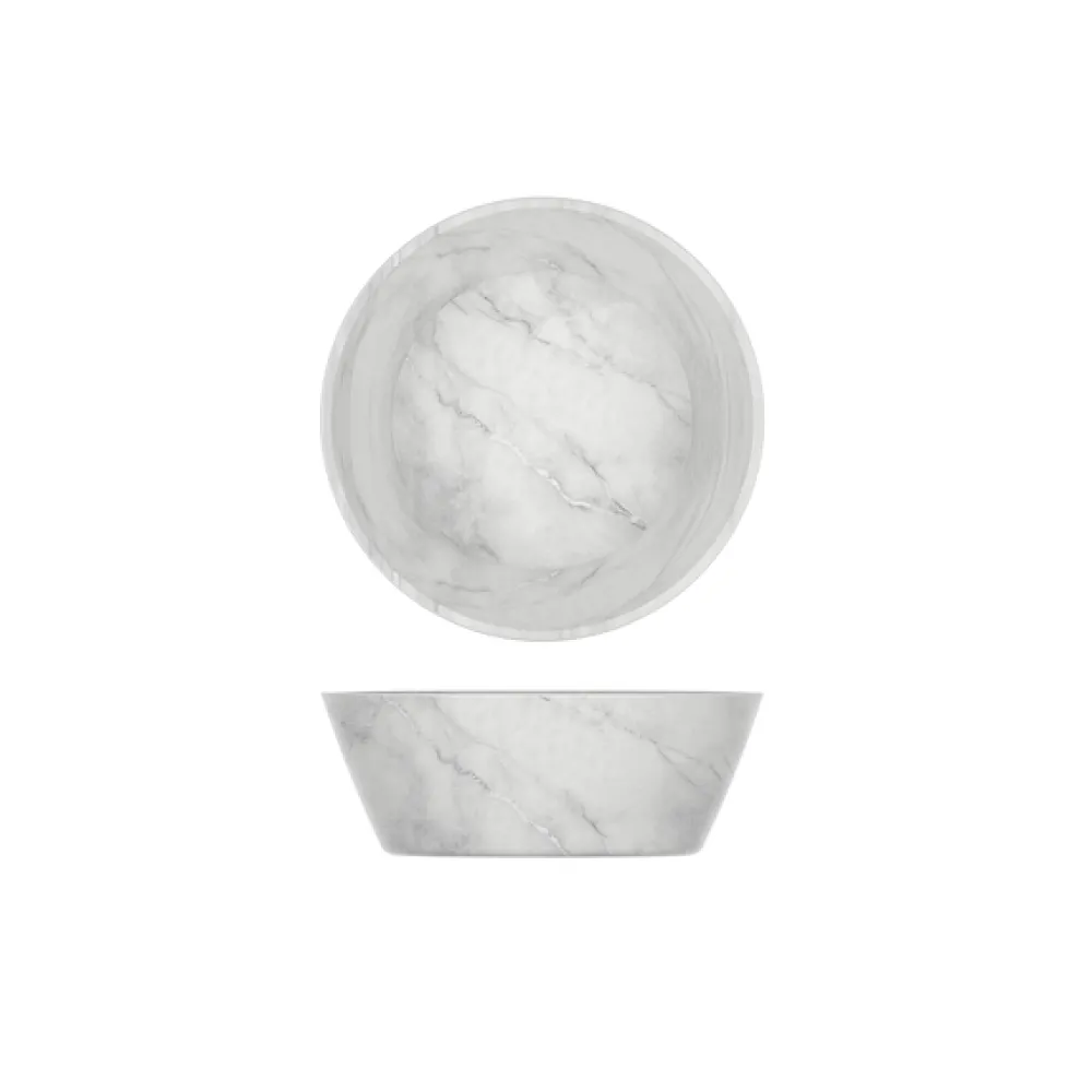 Barstuff Schüssel, Melamin, Marmoroptik weiß - 20,5x7,5cm (6 Stk.)