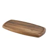 Barstuff Servierbrett mit 3 Aussparungen für Schälchen, Akazienholz - 36x18x2cm