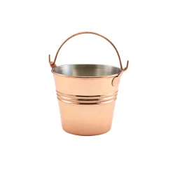 Barstuff Serviereimer, Edelstahl kupferfarben - 10cm/450ml (12 Stk.)