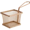 Barstuff Servierkörbchen Edelstahl kupferfarben - 10x8x7,5cm