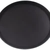 Barstuff Serviertablett, Glasfaserkunststoff, schwarz, 36cm