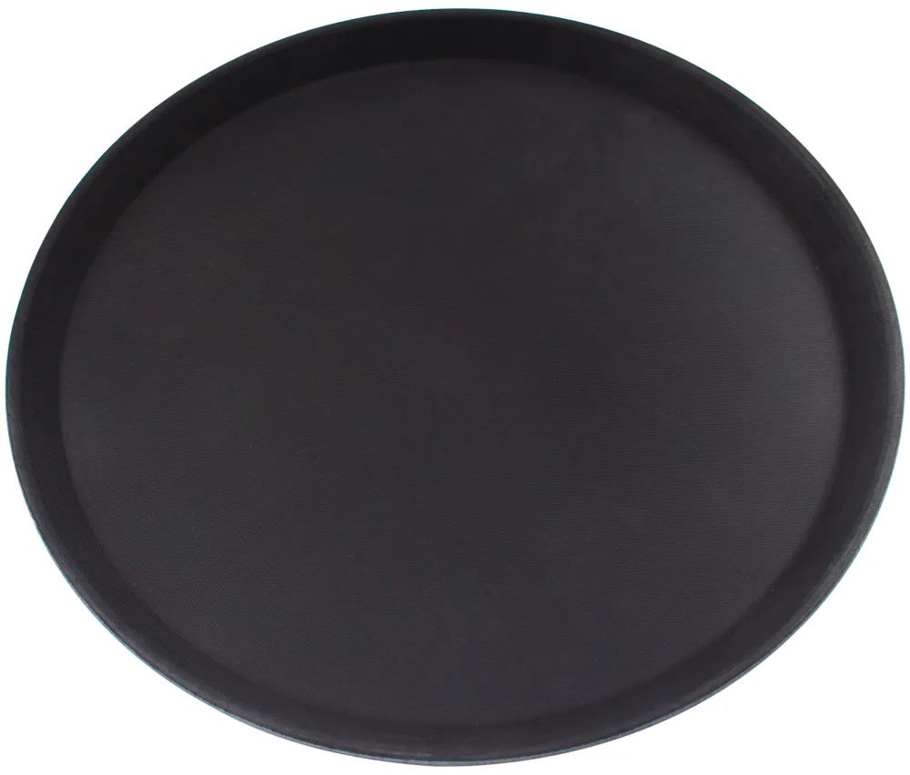 Barstuff Serviertablett, Glasfaserkunststoff, schwarz, 36cm