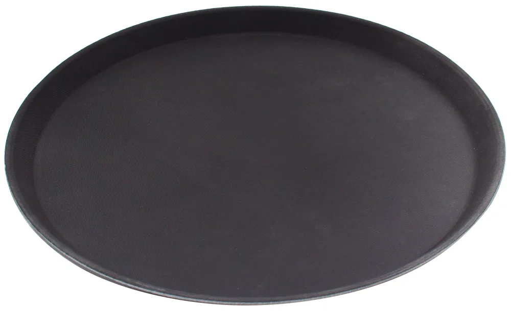 Barstuff Serviertablett, Glasfaserkunststoff, schwarz, 36cm