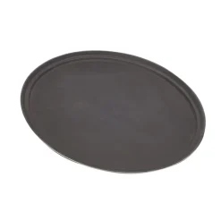 Barstuff Serviertablett oval, Polypropylen rutschfest, schwarz - 56,5x68,6cm