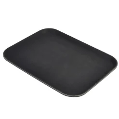 Barstuff Serviertablett rechteckig, Polypropylen rutschfest, schwarz - 45,7x66cm