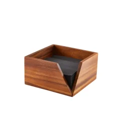 Barstuff Serviettenhalter, Akazienholz - 18,6x18,6x10cm