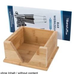Barstuff Serviettenhalter Bambus - für Mini Cocktailservietten