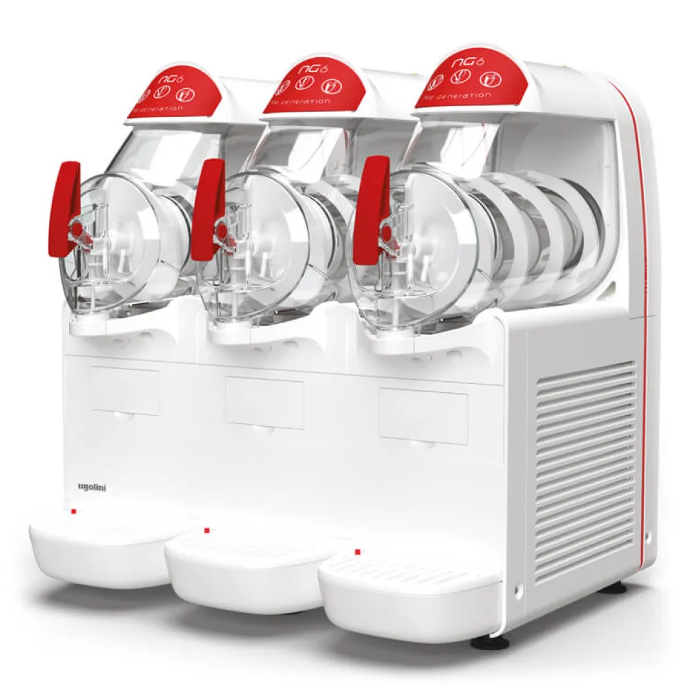 Barstuff Slusheis Maschine Granitor® NG Easy 6-3 White R290,3 x 6 Ltr. Behälter