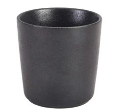 Barstuff Snack-Becher Steingut, schwarz - 300ml (6 Stk.)