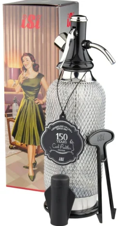 Barstuff Soda Siphon Classic, mit Netz, iSi - 1l