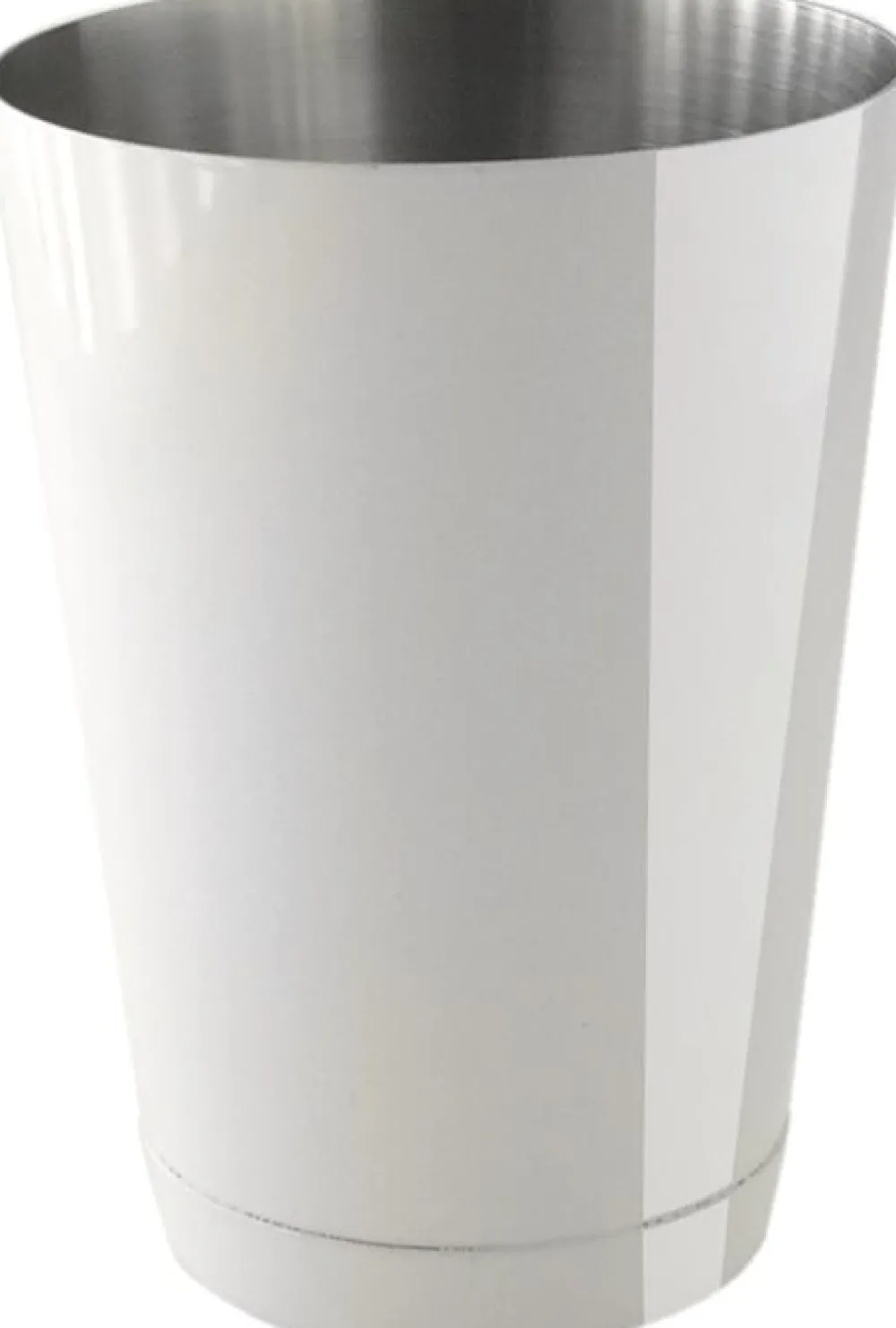 Barstuff Speedshaker weiß, Bodenkappe - Edelstahl (450ml)