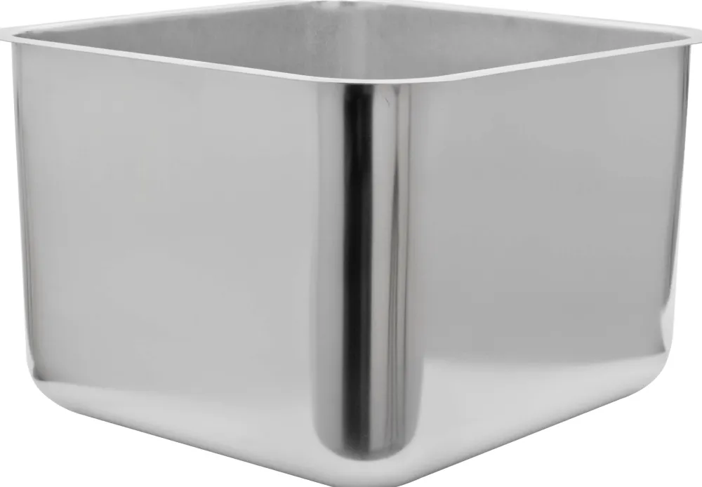 Barstuff Spülbecken CNS 40x40x30cm - 1 1/2"