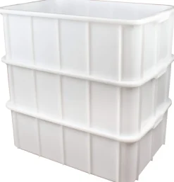 Barstuff Stapel- und Transportbehälter Classic weiß - 660x450x220mm (50l)