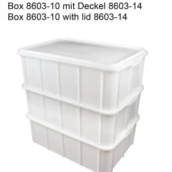 Barstuff Stapel- und Transportbehälter Classic weiß - 660x450x220mm (50l)
