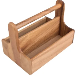 Barstuff Table Caddy / Bar Organizer, Holz, braun - 25x16x17,5cm