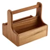 Barstuff Table Caddy / Bar Organizer, Holz, braun - 20x15,4x18cm