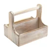 Barstuff Table Caddy / Bar Organizer, Holz, weiß - 20x15,4x18cm