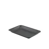 Barstuff Tablett, Edelstahl vintage schwarz- 20x14cm