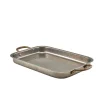 Barstuff Tablett, Edelstahl vintage, tief - 33x23,5cm (3 Stk.)