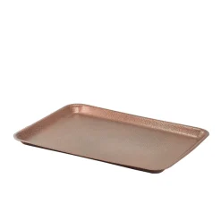Barstuff Tablett kupferfarben gehämmert - 31,5 x 21,5 x 2 cm