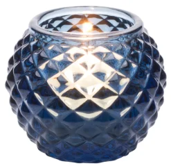 Barstuff Teelichthalter, rund - blau
