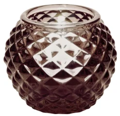 Barstuff Teelichthalter rund, grau - 6x7,5cm