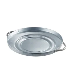 Barstuff Teller Mülleimerdeckel-Optik - verzinkter Stahl